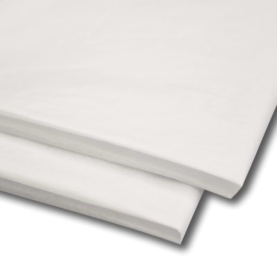 Seidenpapier, Geschenkpapier, Einwickelpapier, 100 Bögen von 51 x 76 cm., 1, weiß, 1