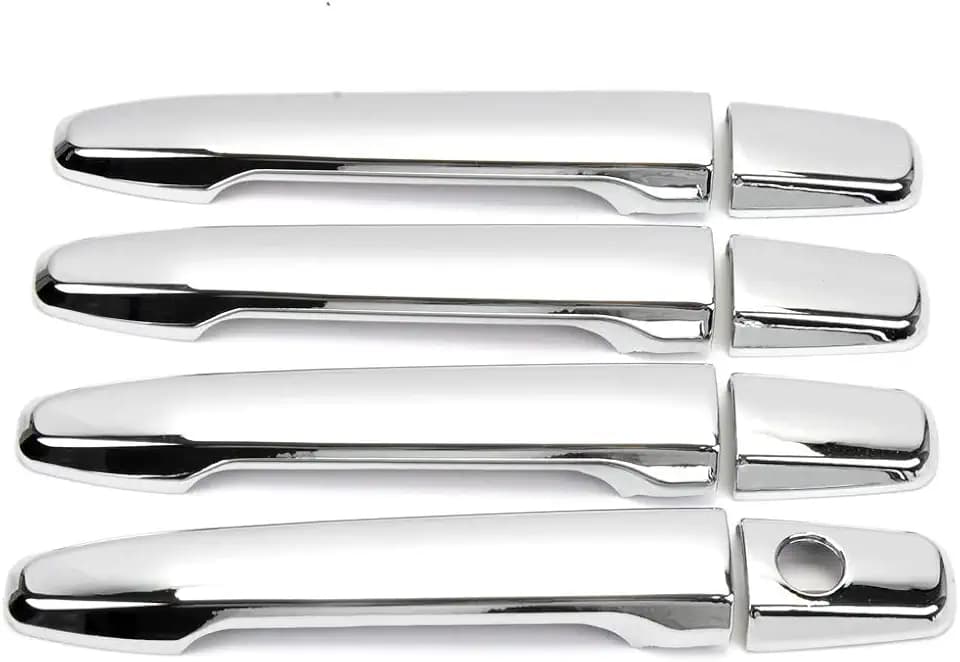 Dreamseek 8Pcs 4 Door Handle Cover Compatible with Mitsubishi Outlander/Lancer 2008-2020 Exterior ABS Molding Protector Trim (Chrome Plated)