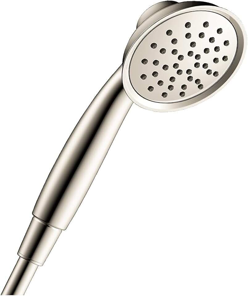 Hansgrohe Joleena 4-inch Transitional Handheld Shower Head 1-Spray in Polished Nickel, 04934830