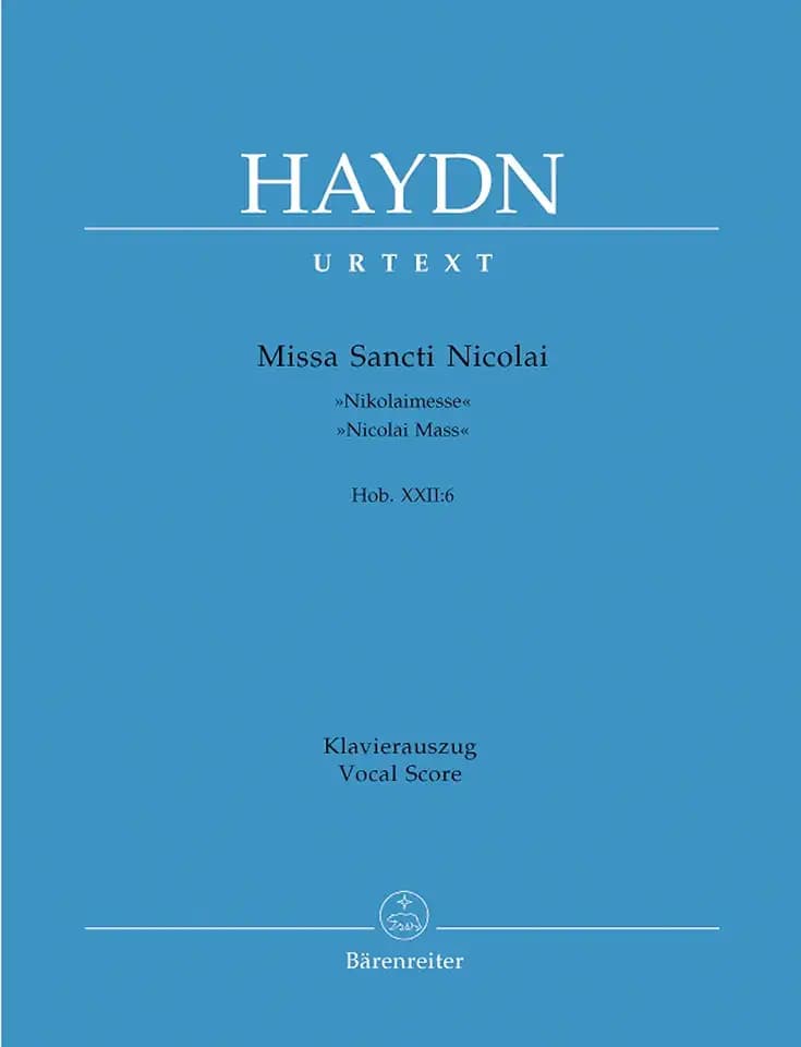 Missa Sancti Nicolai G-Dur Hob 22/6 (Nicolaimesse). Klavierauszug