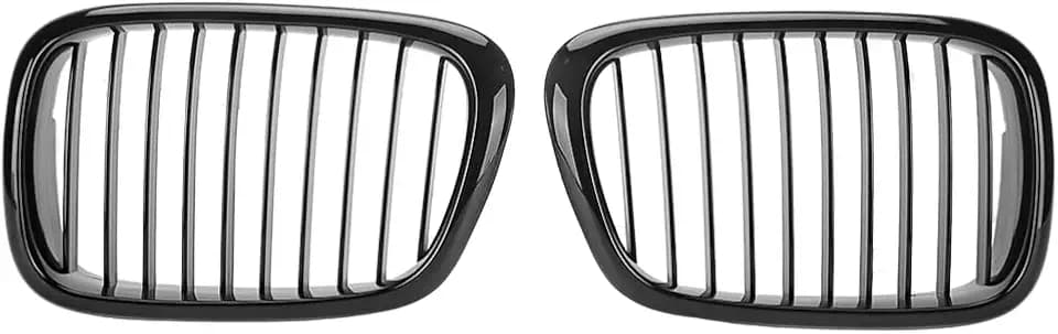 Glossy Black Kidney Grille Set for BMW E39 528i 540i