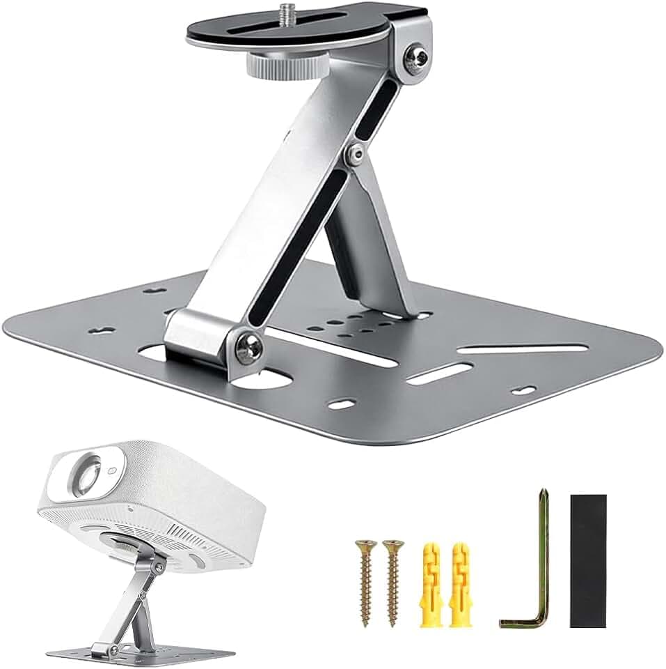 Beamer Halterung 3-in-1 180° Drehbar bis 10 kg Silber
