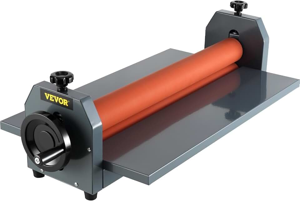 VEVOR LBS650 Cold Laminating Machine 650mm Manuell Kaltlaminiergerät 25.5 Inch Rollenlaminator Cold Laminator Photo Painting Poster Menu Brochure