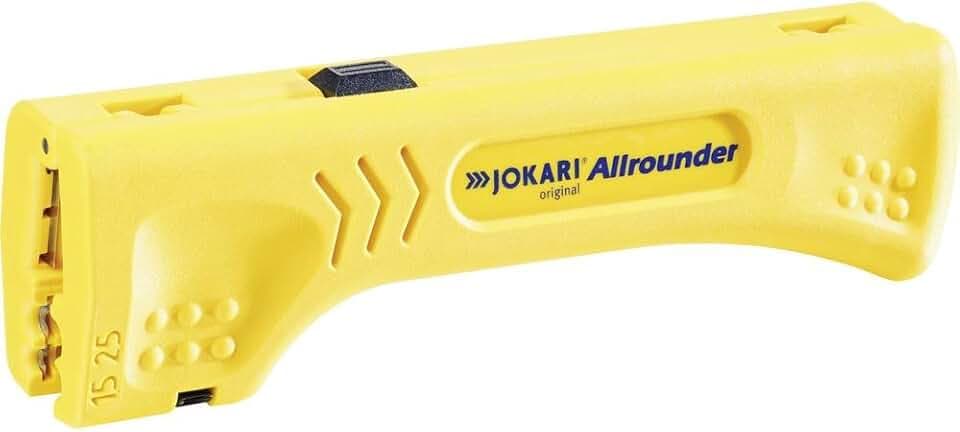 JOKARI®original Entmanteler Allrounder zum Abisolieren von Flach- und Rundkabeln 4-15mm Ø