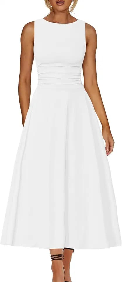 Kaximil Women's Flowy A Line Wedding Guest Maxi Dresses