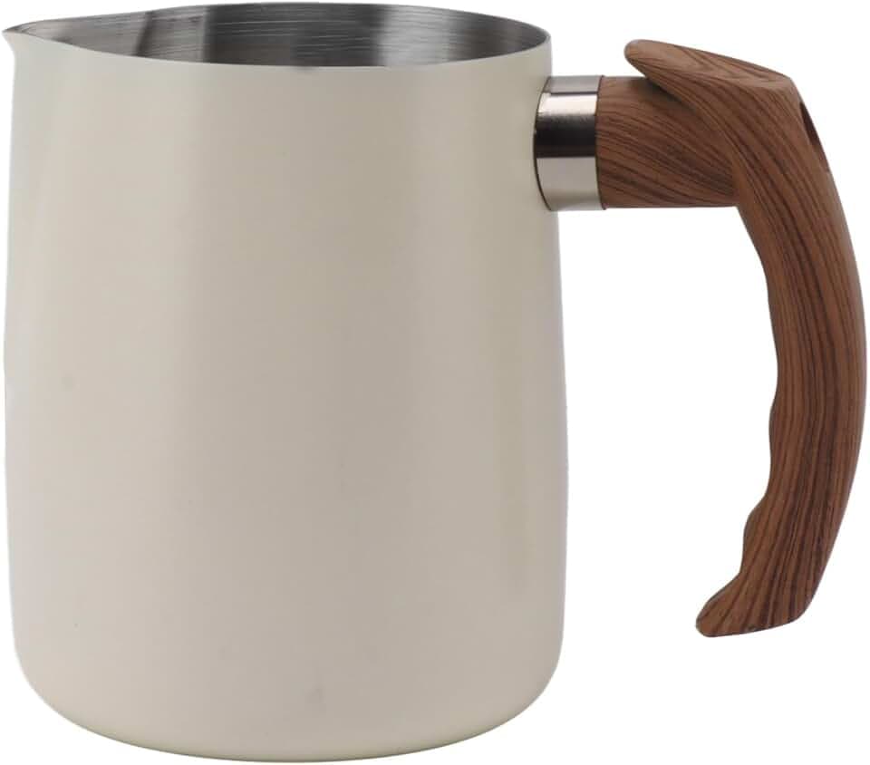 Milk Frothing Pitcher, 34oz Steaming Cup with Measurement Scale