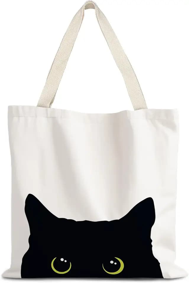 Canvas Tote Bag Aesthetic,Zoon Cow Dog Cat Tote Bag,Gifts for Women Canvas Tote Bags