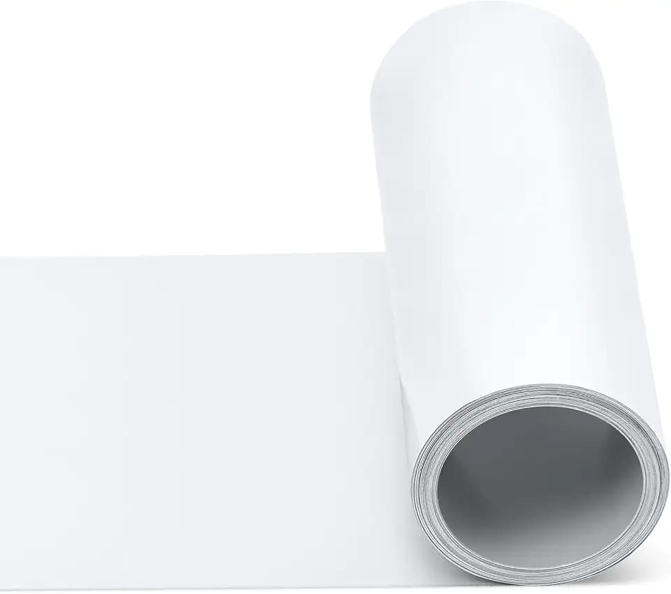 Yaocom White Aluminum Flashing Roll, 12" x 50ft