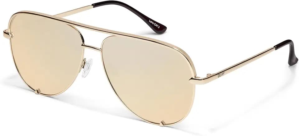 QUAY High Key Extra Large Aviator Sunglasses
