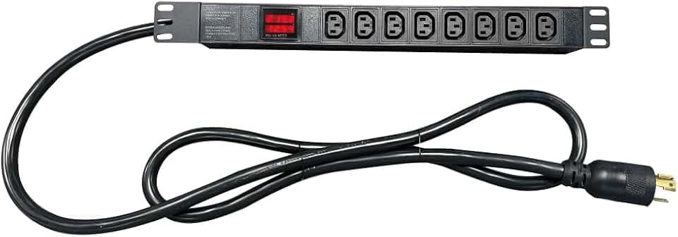 Surge Protection 8 Slot - C13 PDU, 240V, L6-30P, 30A, 7200 watts, Crypto Mining, Data Centre, ASIC/RIGS, 1U Racking, Networking, Power Distribution Unit