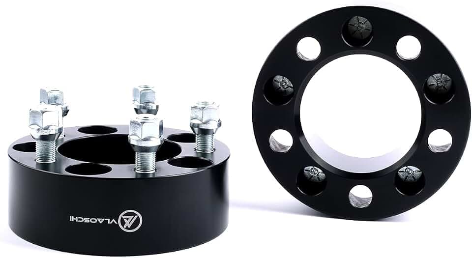 Black Forged 5x105 to 5x4.5 Wheel Adapters 2 Inch with 12x1.5 Studs Compatible with Chevy 5 Lug (5x105 Hub to Mount 5x114.3 Rim) for Cruze Bolt Sonic Trax Volt- Pack of 2