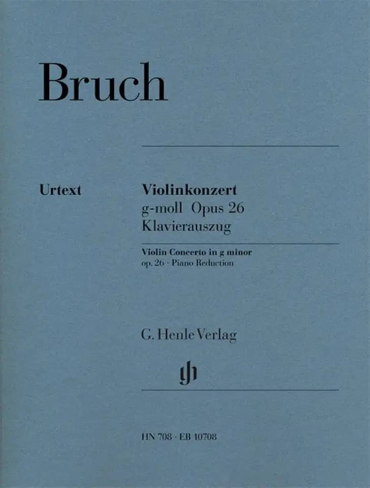 Konzert 1 G-Moll Op 26 Vl Orch. Violine, Klavier: Besetzung: Violine und Klavier (G. Henle Urtext-Ausgabe)