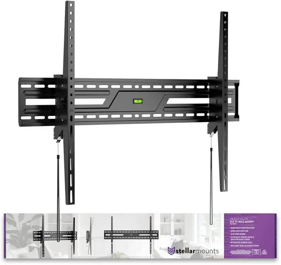 Ultra Slim Tilt TV Wall Mount Bracket for C5 Series OLED evo AI 4K UHD Smart (2025) OLED65C5PUA 65Inch - Low Profile, 10° Tilt Angle, Industrial Grade 165lbs, Easy Install