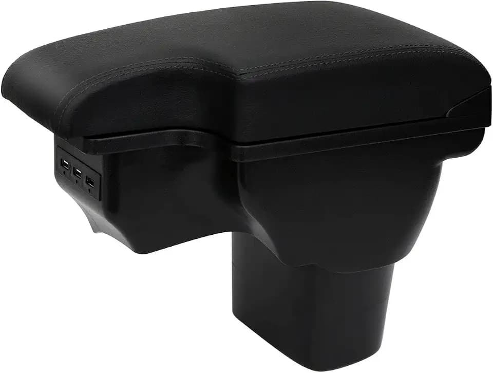 Center Console Armrest for Nissan Juke 2011-2017,2 USB+1 USB-C Ports