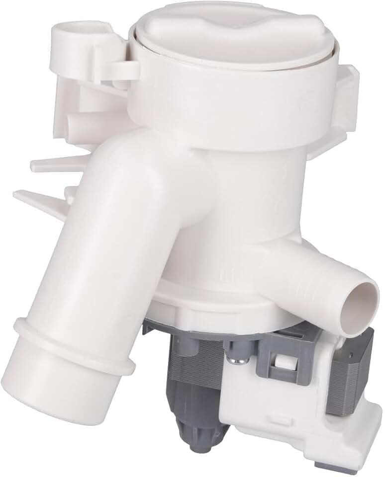 Ablaufpumpe wie HOOVER 41018403 mit Pumpenkopf und Sieb für Waschmaschine Waschtrockner