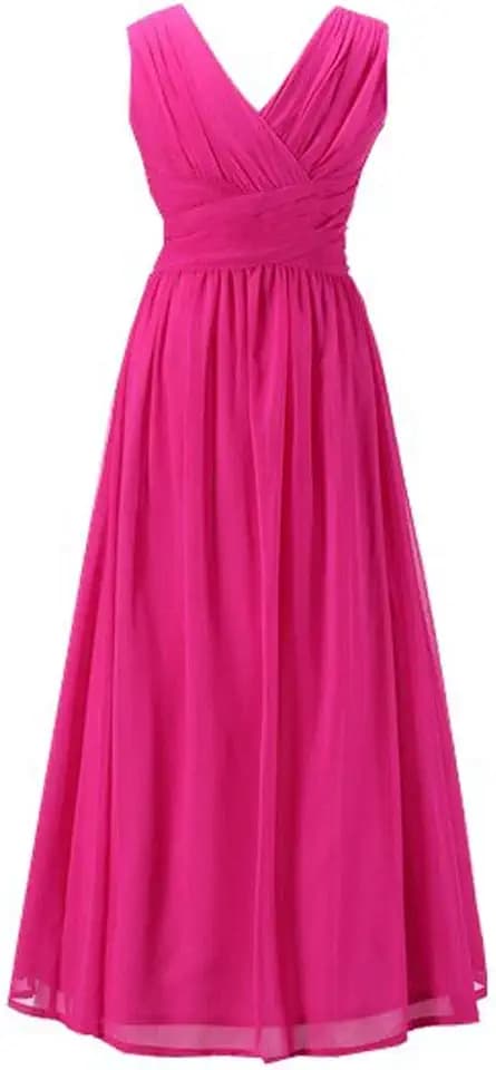 Junior Bridesmaid Dresses, Long Chiffon Flower Girl Dress