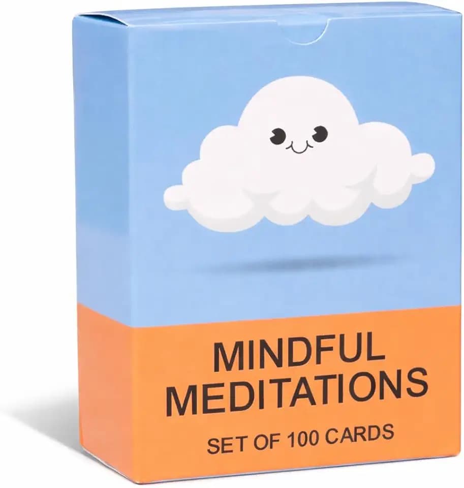 100 Mindful Meditations Cards – Mindfulness & Meditation Self‑Care Prompts | Desk & Travel Deck for Stress Relief, Focus, Motivation & Well‑Being