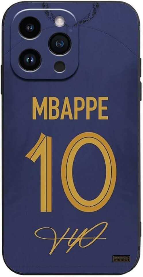 EZB Legend Hülle für iPhone im Fußballer-Design | Weiches, stoßabsorbierendes Silikon (Mbappe, iPhone 13)