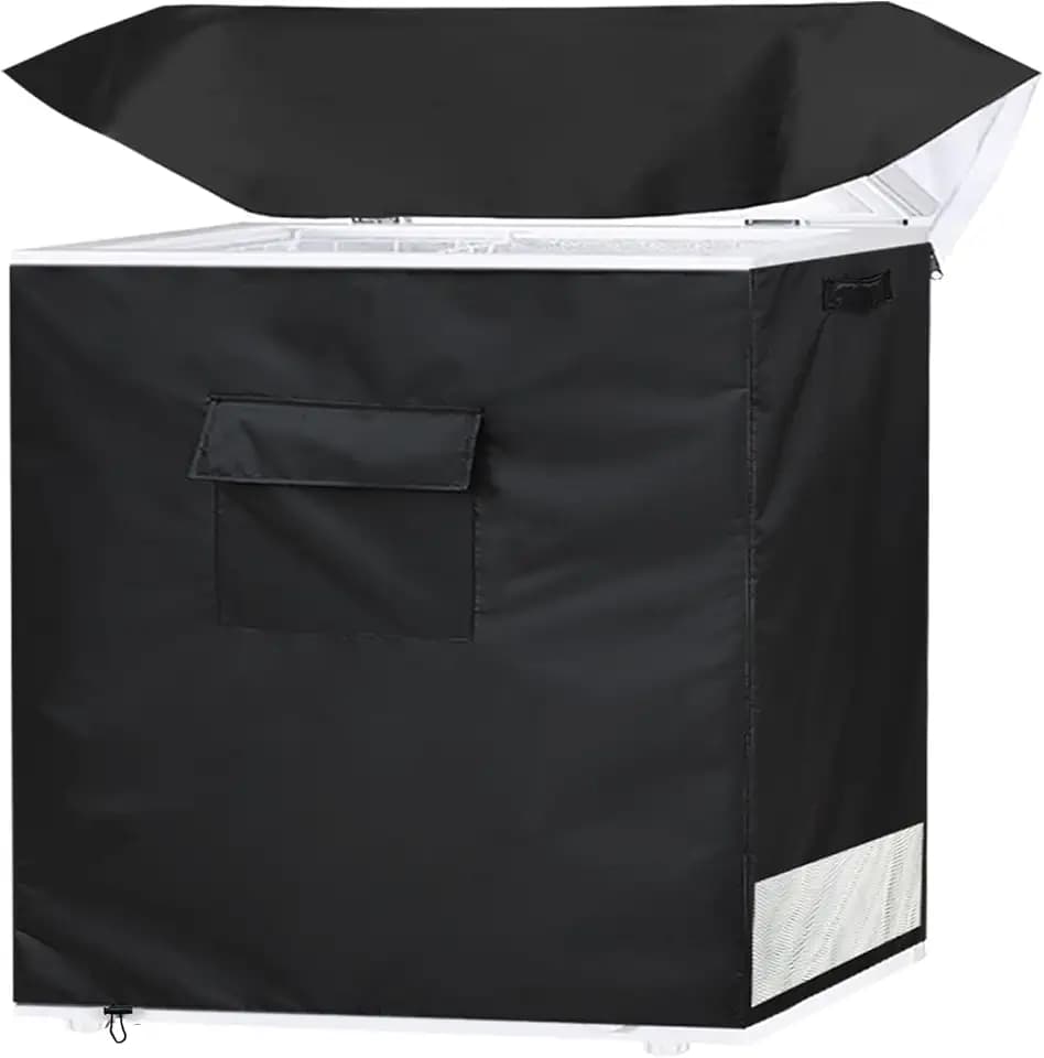 Deep Freezer Cover for Outside 10 Cu.ft Chest Freezer Cover 45.5W×26D×33.5H