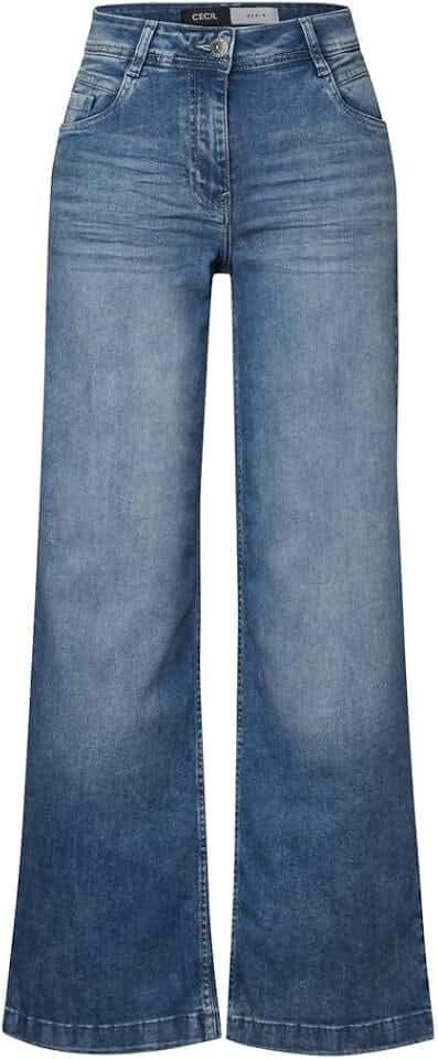 Cecil Style Neele Flare Light Blue Light Blue Washed 29