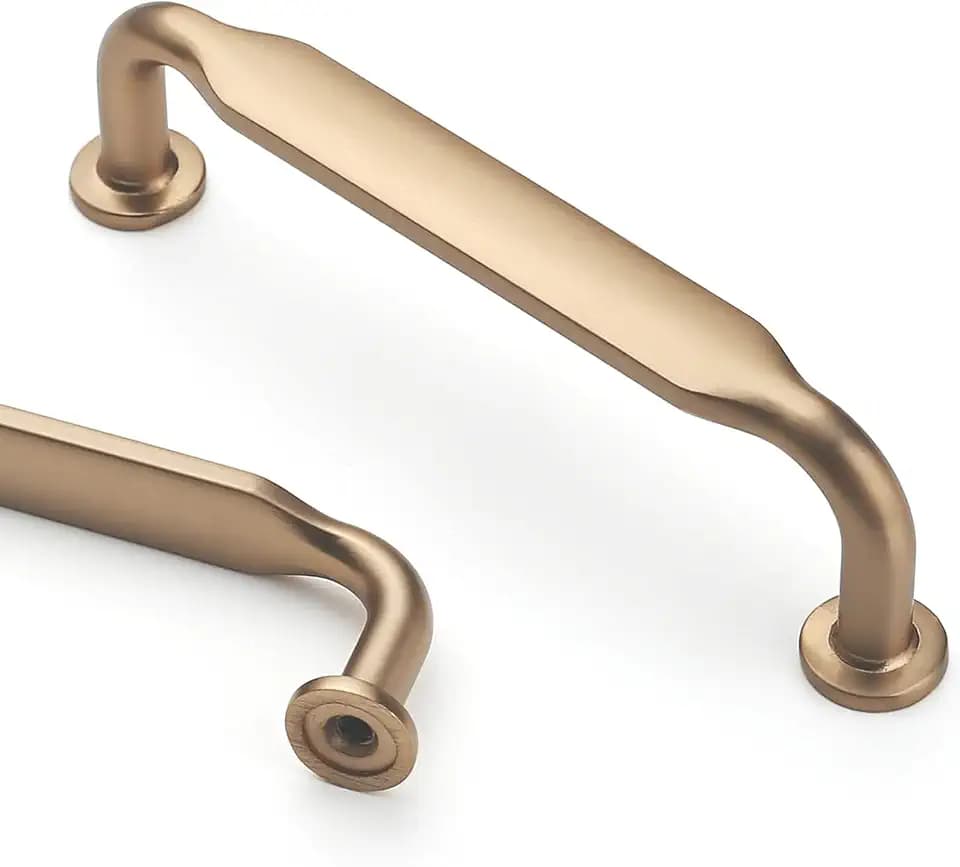 Asidrama 10 Pack 3.75 inch Champagne Bronze Kitchen Cabinet Handles