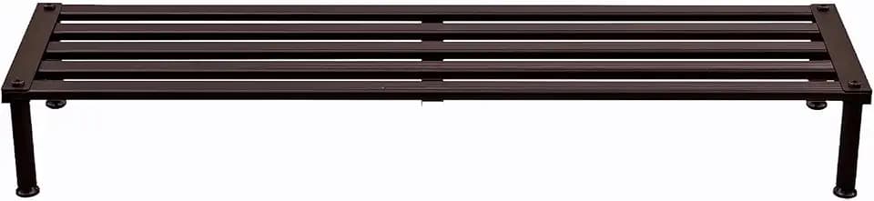 Metal Plant Stand, Rust-proof Aluminum Display Rack, Plants Display Stands Decoration Racks for Living Room Garden Balcony Patio (Ebony, 42.5Inch Low Leg)