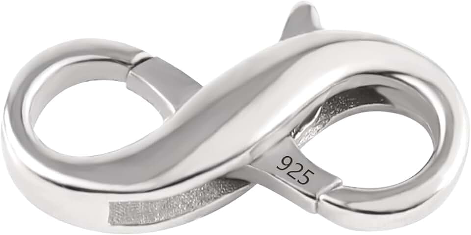ALEXCRAFT Silber 925 Schmuckverschluss Kettenverschluss Hummer Verschluss