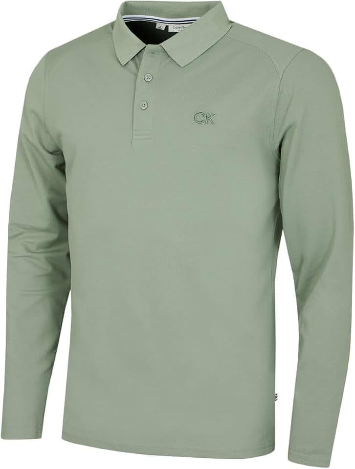 Calvin Klein Herren 2026 Langarm Campus Stretch Golf-Poloshirt