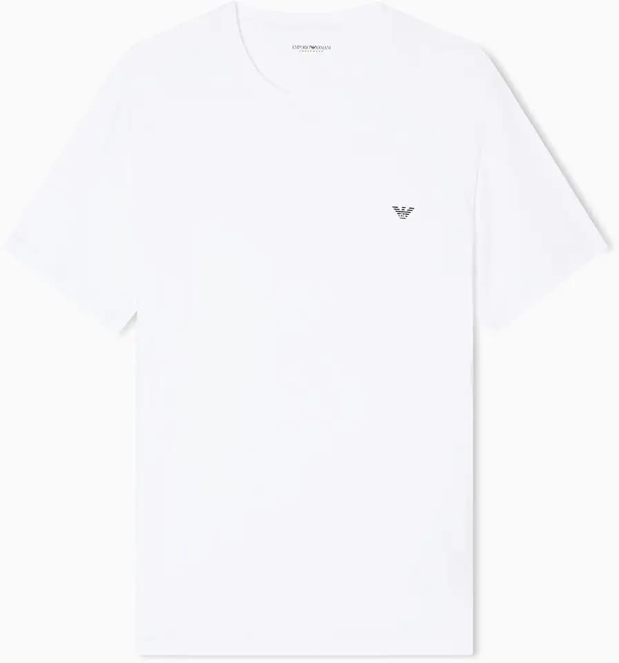 Emporio Armani Herren Essential Cotton T-Shirt mit Rundhalsausschnitt