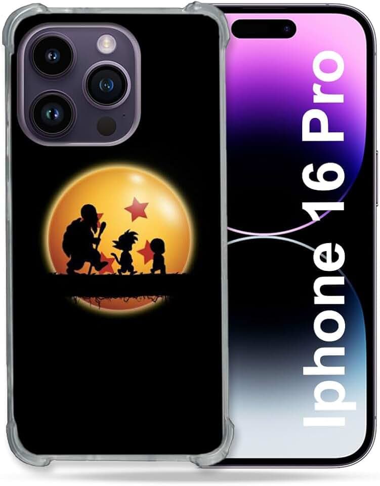 Verstärkte Schutzhülle für Apple iPhone 16 Pro Manga Dragon Ball Vintage