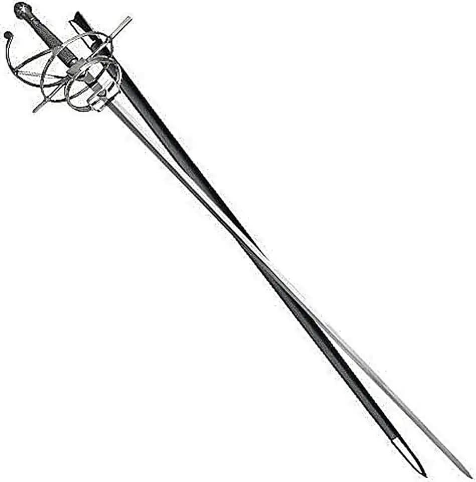 New Ace Martial Arts Supply Renaissance Rapier Fencing Sword with Swept Hilt Guard …