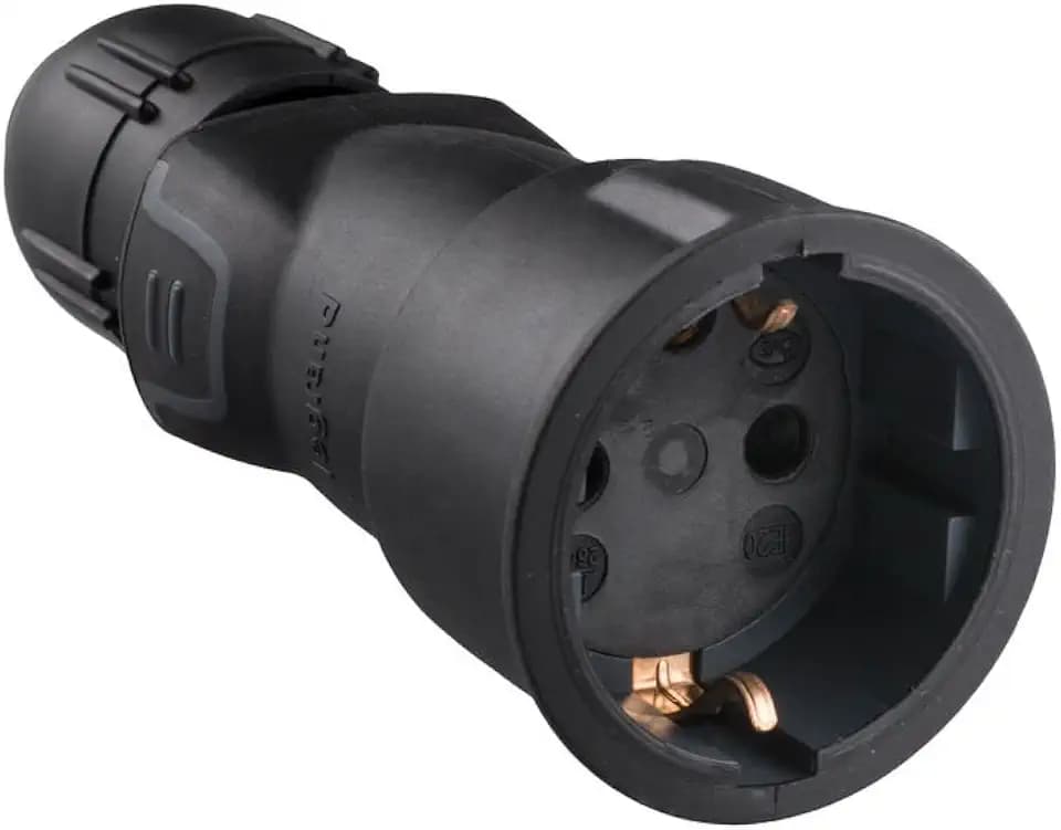 Legrand 50341 Gummikupplung 16A, Schwarz