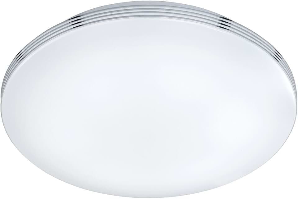 Trio Leuchten LED Bad Deckenleuchte Apart 659411806, Metall chrom, 1x 18 Watt, Weiß