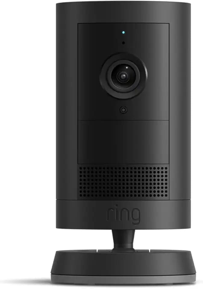 Ring Outdoor Cam Plus, Battery (newest model), Home or business security, Wide-Angle 2K Video with Ring Vision, Low-Light Sight for full-color night vision, Mount-Anywhere Versatility, Black