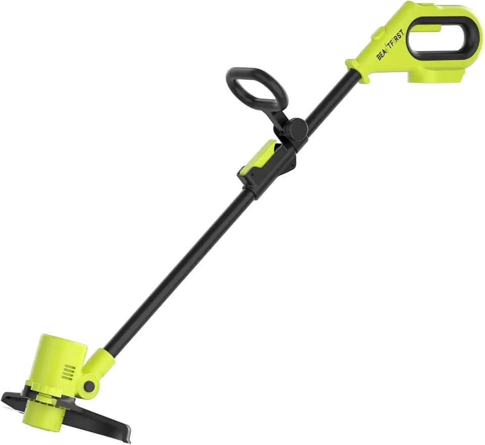 12" Cordless Weed Wacker String Trimmer with 2x5.0ah Battery and Charger, Electric Grass Trimmer&Edger Lawn Tool Grass Cutter with 8pcs Line 20V Battery Powered Weed Eater String Lawn Mover