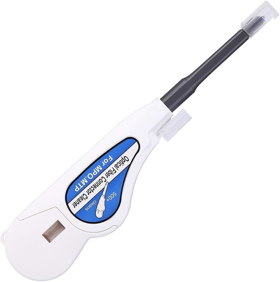 Fiber Optic Cleaner for MPO/MTP Connectors, Over 500 Cleans, Fiber Endface & Optical Connector Cleans (White)