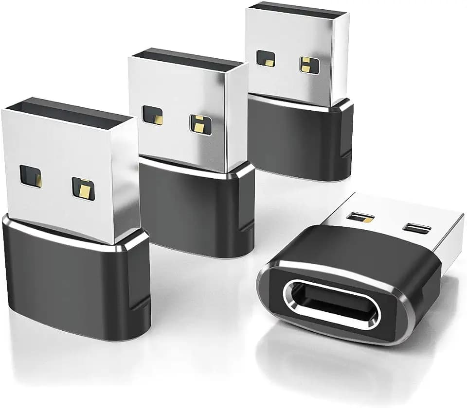 Elebase USB to USB C Adapter for iPhone 18 Pro Max,USBC Car Charger Adapter