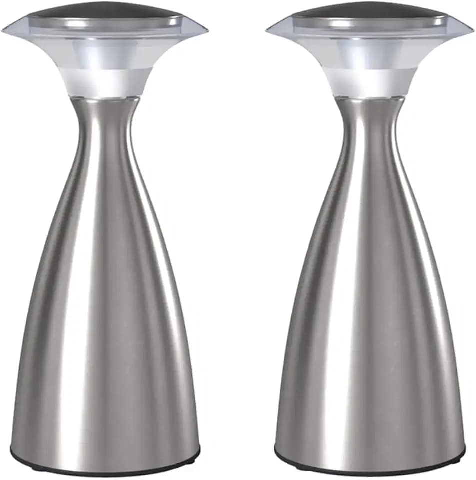 LIGHT IT! By Fulcrum, 24415-130 Lanterna Lux, Satin Nickel, 2 Pack