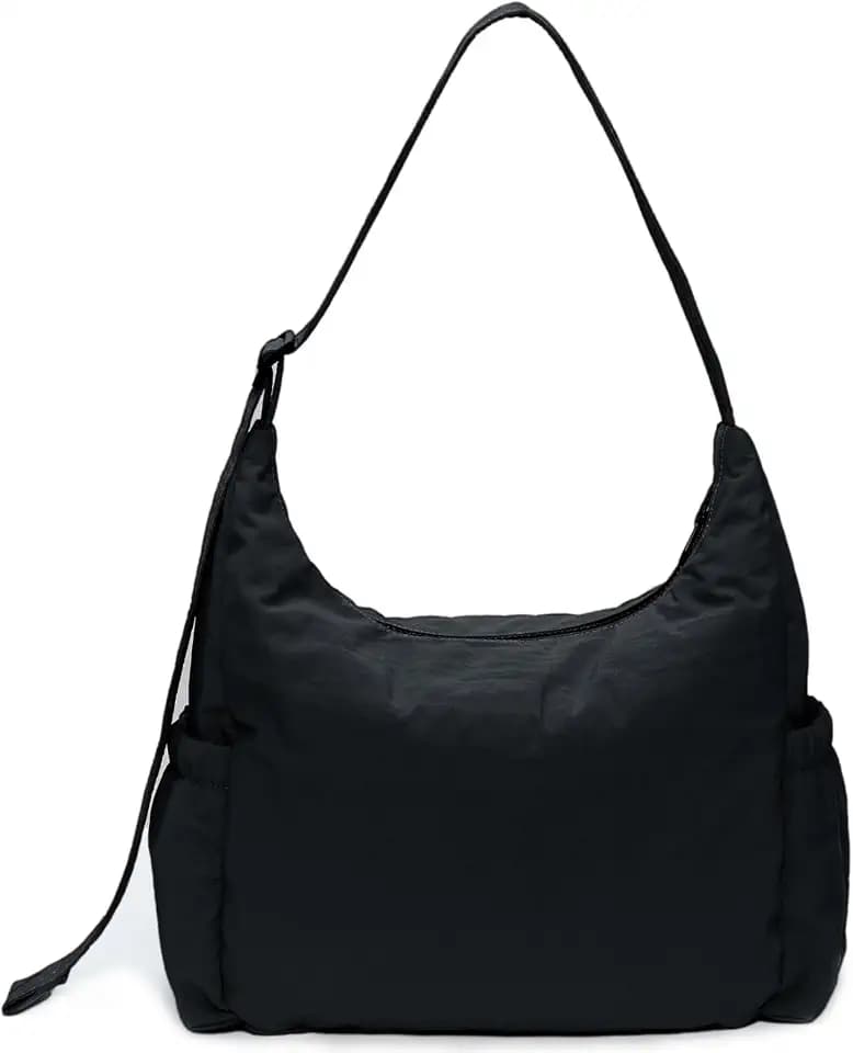Nylon Hobo Crossbody Bags Lightweight Shoulder Bag Large Casual Travel Handbags with Adjustable Strap