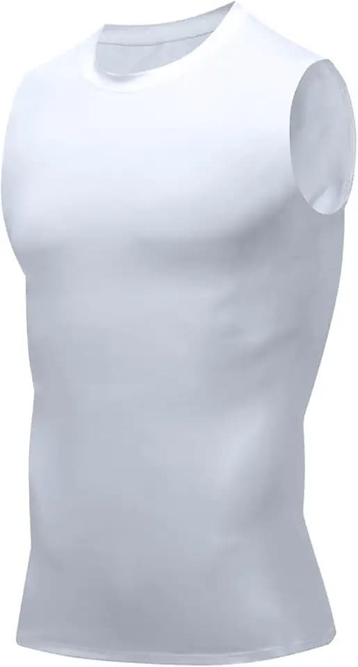 Compression Shirt Men Slimming Body Shaper Vest Crewneck Workout Tank Top