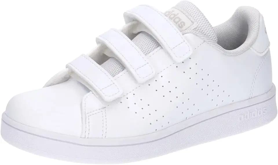 adidas Advantage Lifestyle Court Sneaker mit Haken und Ösen weiß