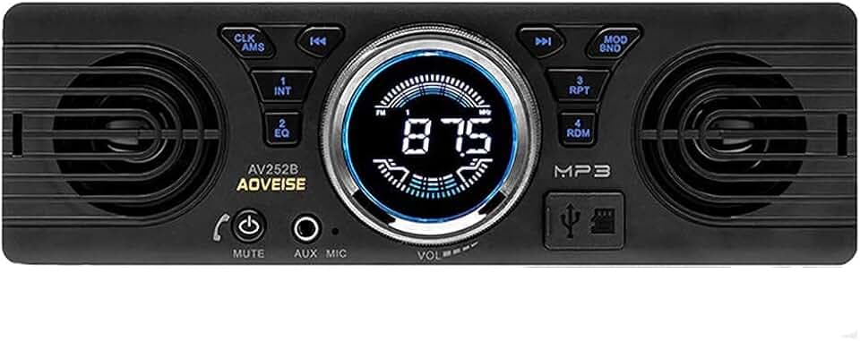 AV252 12V Auto SD-Karte Autoradio Stereo MP3-Radio eingebaute Lautsprecher mit Bluetooth Host-Lautsprecher