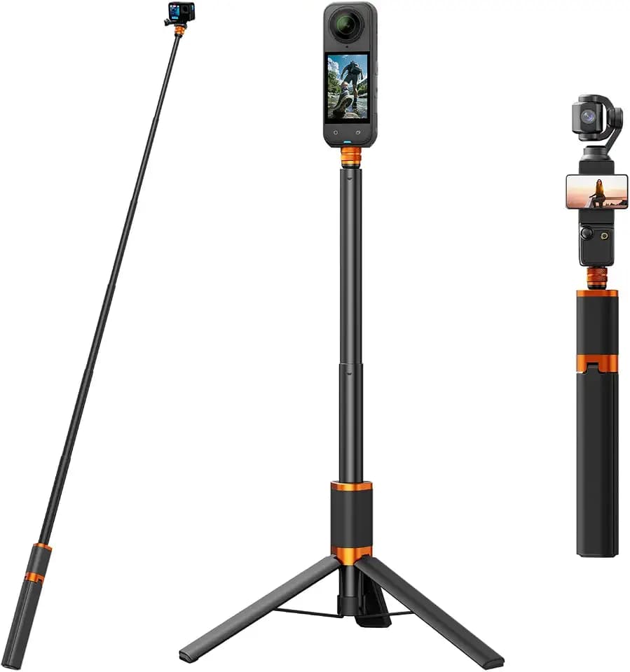 Vimose 48" Extendable Camera Selfie Stick Tripod for DJI & GoPro & Insta360