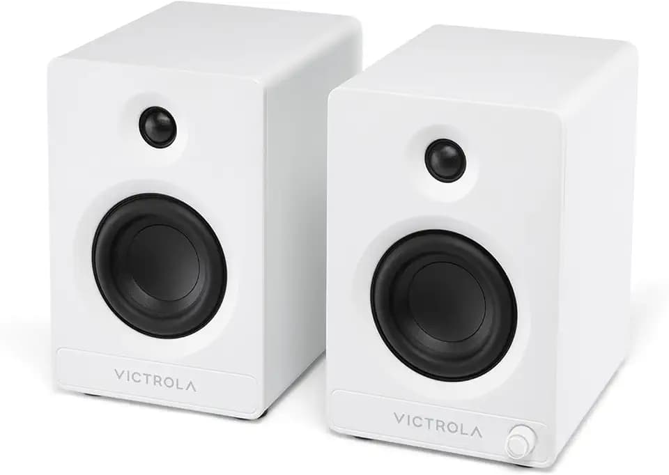 Victrola Tempo - Bluetooth Bookshelf Speaker Pair - White