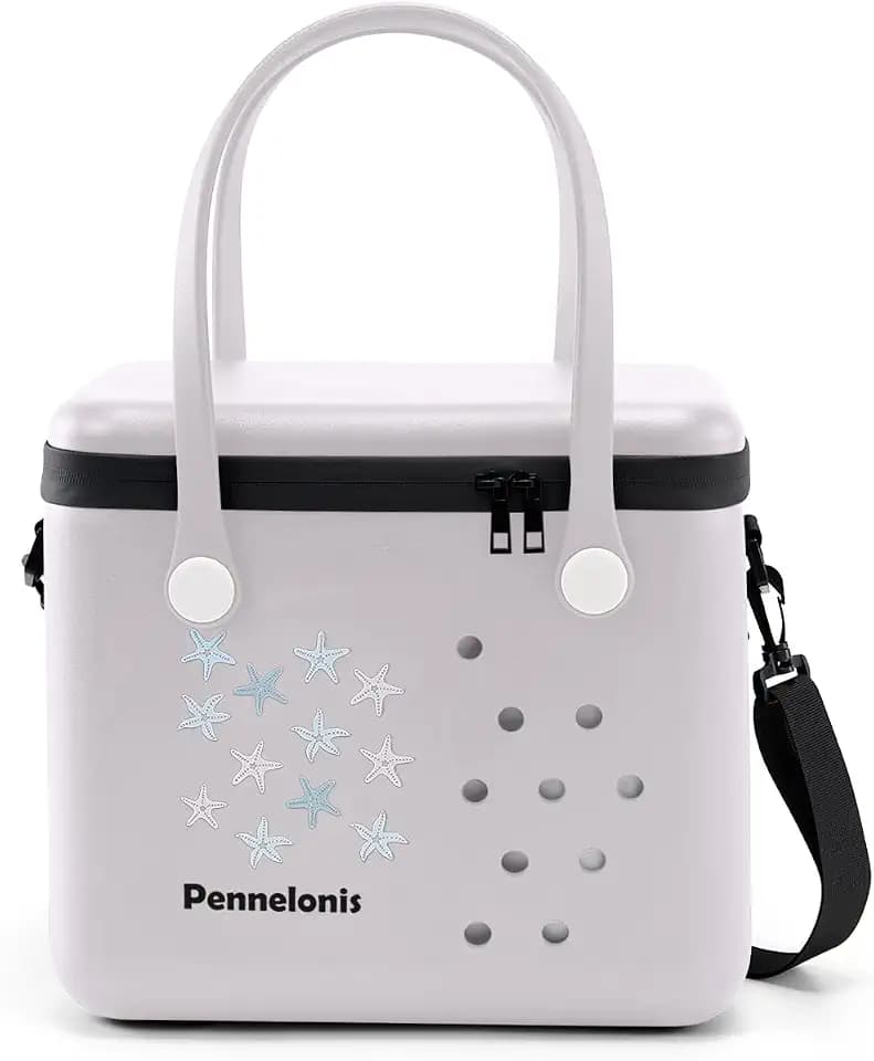 Portable 10/18QT Cooler Box with Long Strap & Side Lift Straps, Leak-Resistant Insulated Ice Chest Stays Cold for 48H for Camping