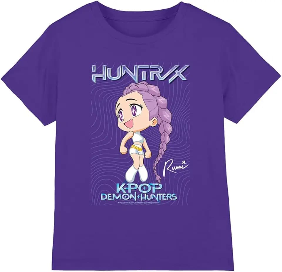 KPop Demon Hunters Unisex Kinder Kpop Demon Hunters - Huntrix Rumi Poster Kids T Shirt T-Shirt