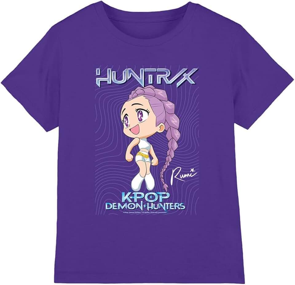 KPop Demon Hunters Unisex Kinder Kpop Demon Hunters - Huntrix Rumi Poster Kids T Shirt T-Shirt
