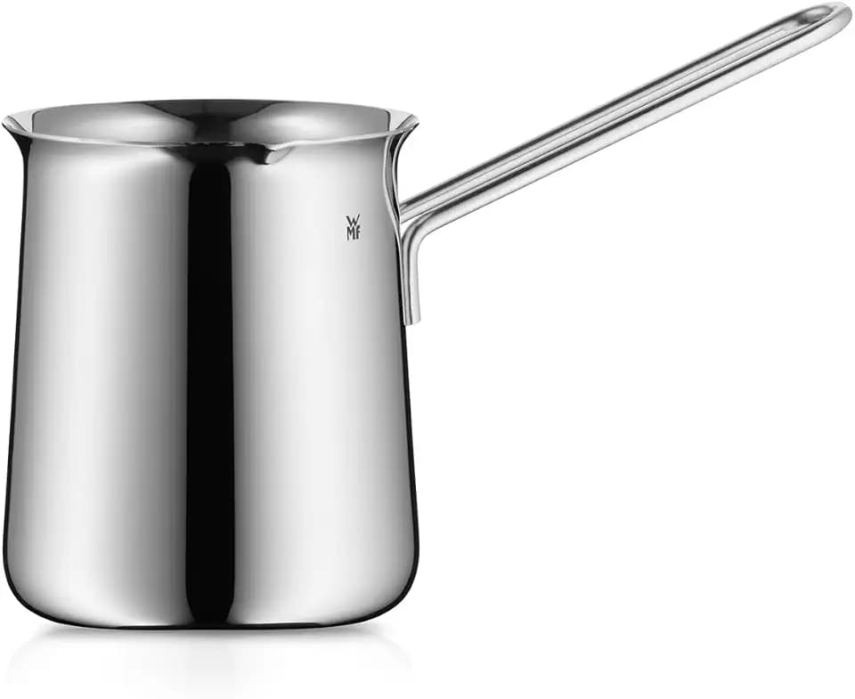 WMF Gourmet Mokkakännchen 340 ml, Mokkakanne für 6 Tassen geeignet, aus poliertem Cromargan Edelstahl, spülmaschinenfest, nicht induktionsgeeignet, Silberfarben
