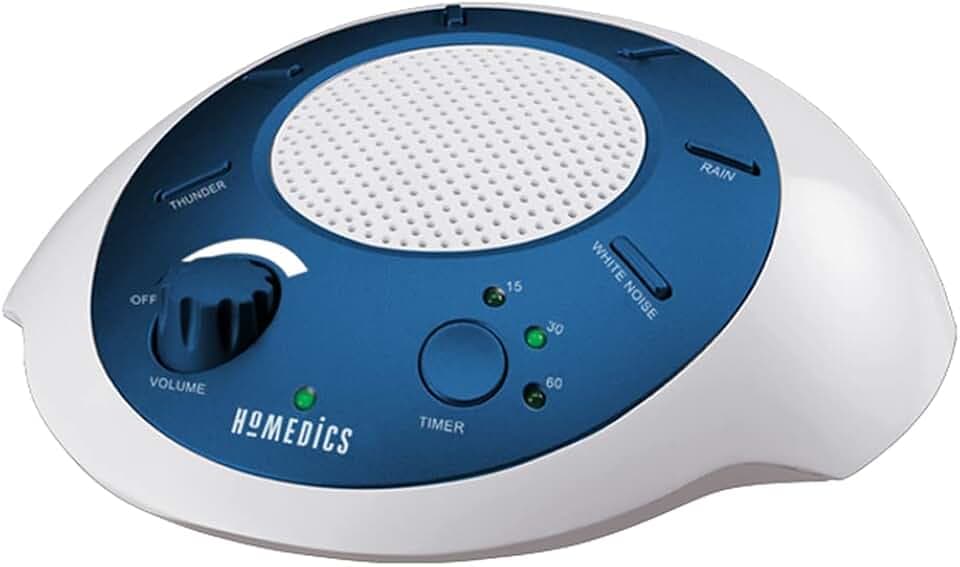 Homedics SoundSleep White Noise Sound Machine, Blue