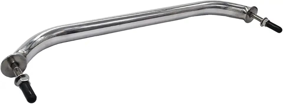 MARINE CITY Handrail Grab Rail Handle, 304 Stainless Steel with Double-End Studs, 16 Inches, Water & Corrosion-Resistant, Ideal for Marines, Boats, Yachts, Kayaks